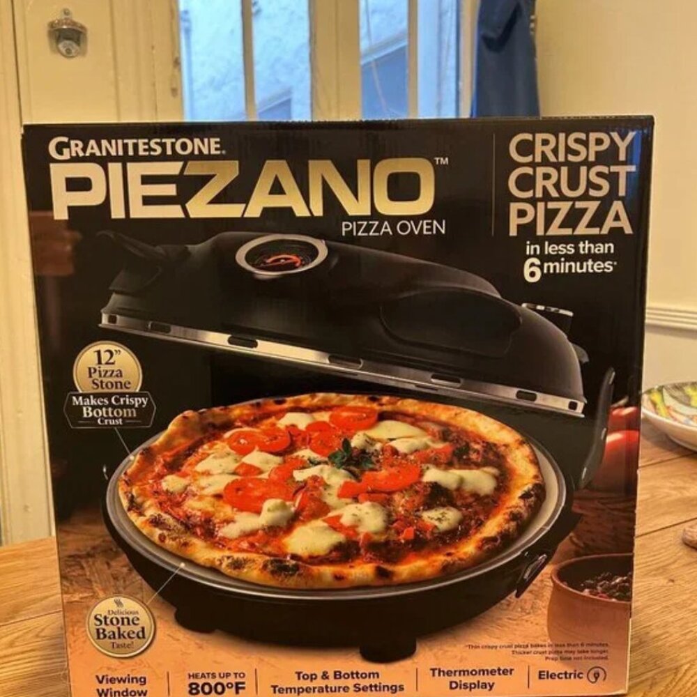 NWT GraniteStone Piezano Electric Pizza Oven Part 2
